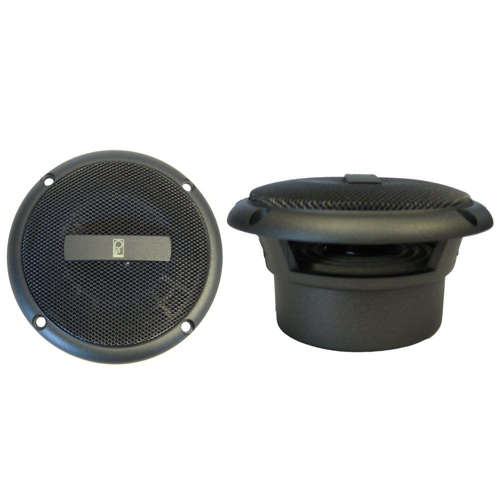 Poly-Planar MA-3013 3 60 Watt Round Component Speakers - Gray