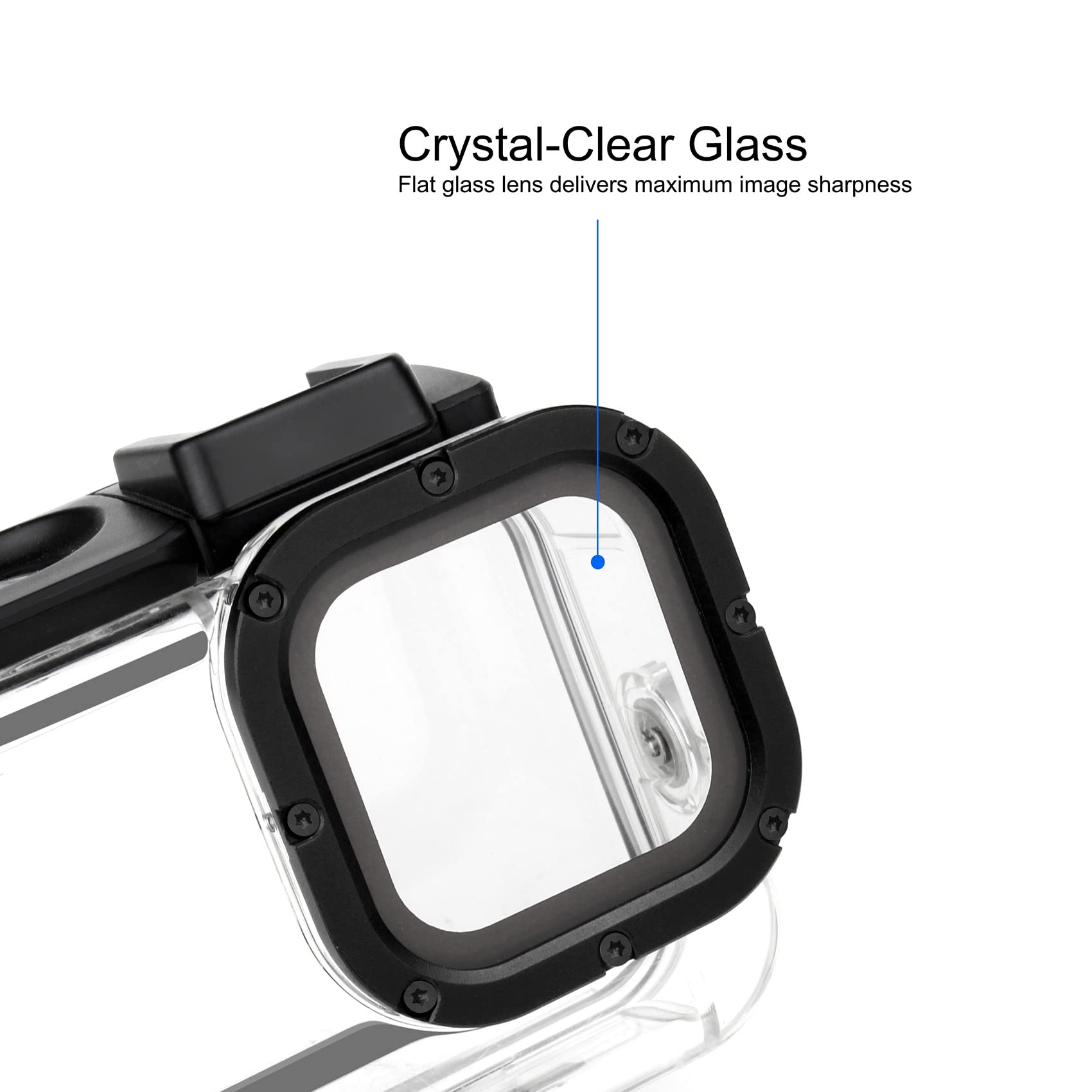 Standard Protective Waterproof Dive Housing Case For Gopro Hero 9,10, 11 And 12 Black Action Camera   Up To 45 Meters   Protecti