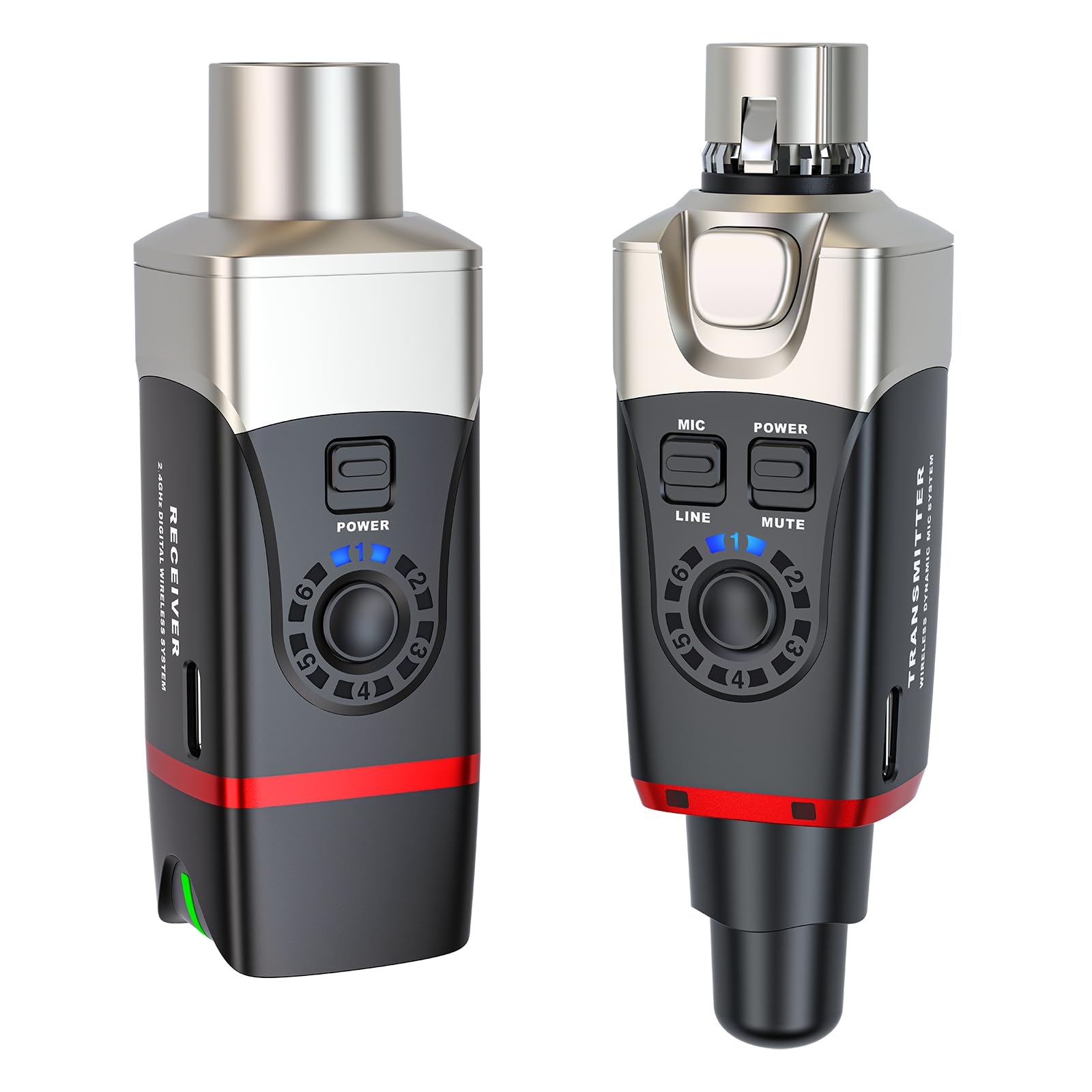 Xvive U35 Wireless Microphone System 5.8GHz Wireless XLR Transmitter and Receiver for Dynamic Microphone, Audio Mixer, PA System