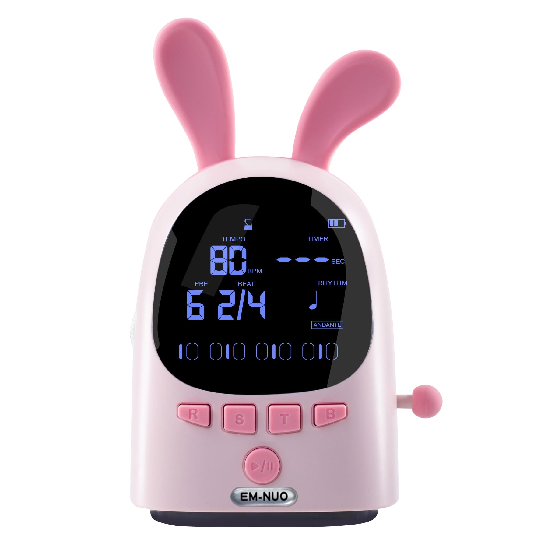 Eno Music Easy Control Rechargeable Electric Metronome For Acoustic Guitar Violin Ukulele Players With Big Sound