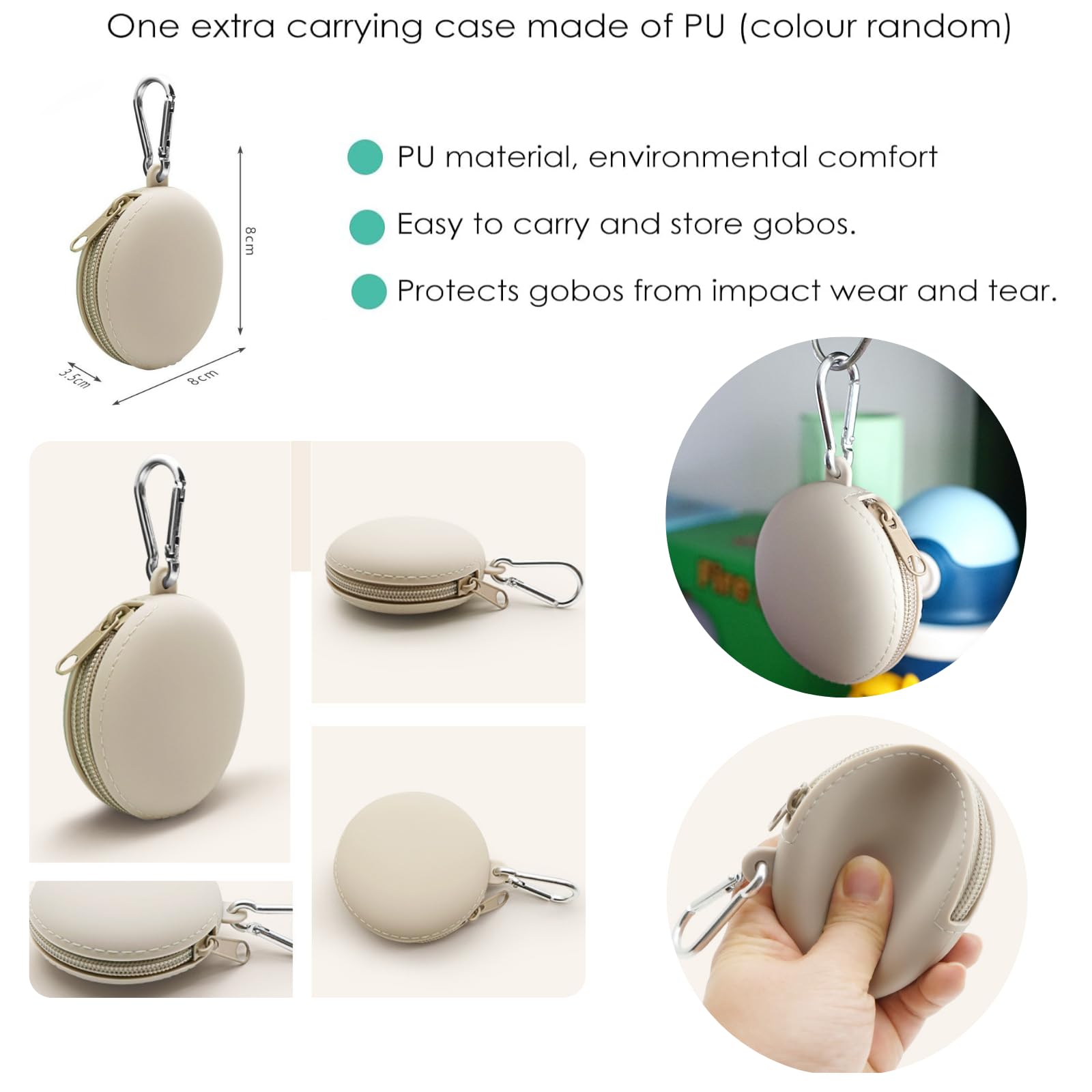 20Pcs Round Gobos Kit For Optical Snoot,66Mm/2.6In Metal Plate Patterns For Spotlight Attachment Compatible With Godox Bfp/Ot1/O