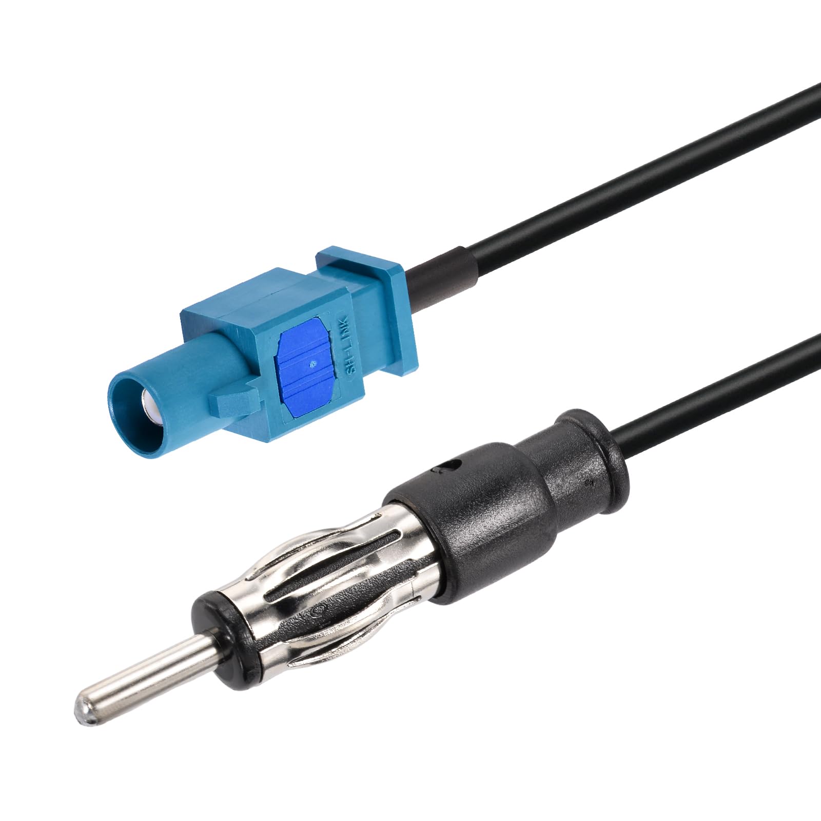 Bingfu Universal Vehicle Car Stereo Fm Am Radio Antenna Adapter Cable Fakra Z Male To Din Plug Connector Cable 1M 3.28Ft For Car