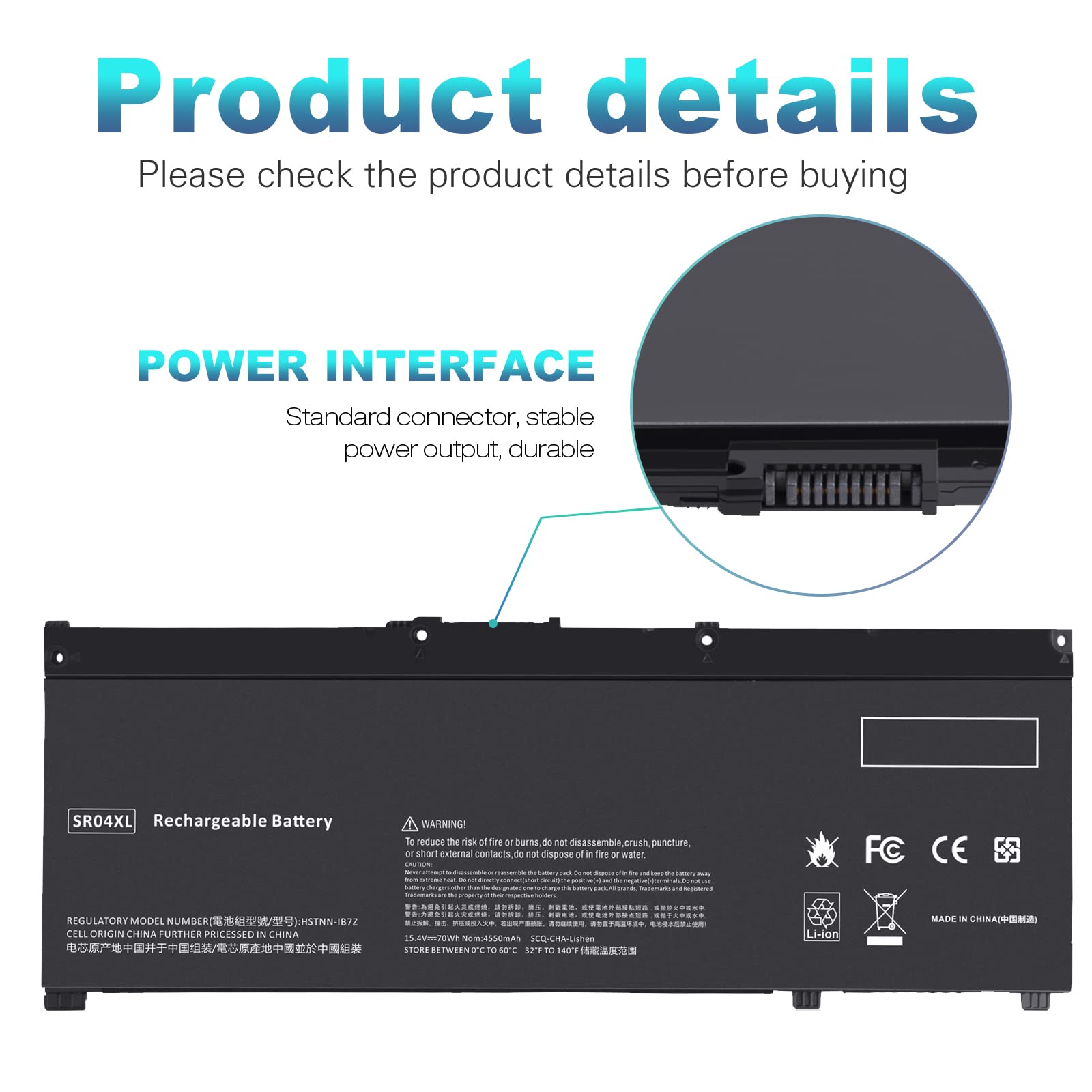Sr03Xl Sr04Xl Sro4Xl Laptop Battery For Hp 917678 171 917678 1B1 917678 2B1 917724 855 Hstnn Db7W Hstnn Ib7Z Hstnn Ib72 Tpn C133