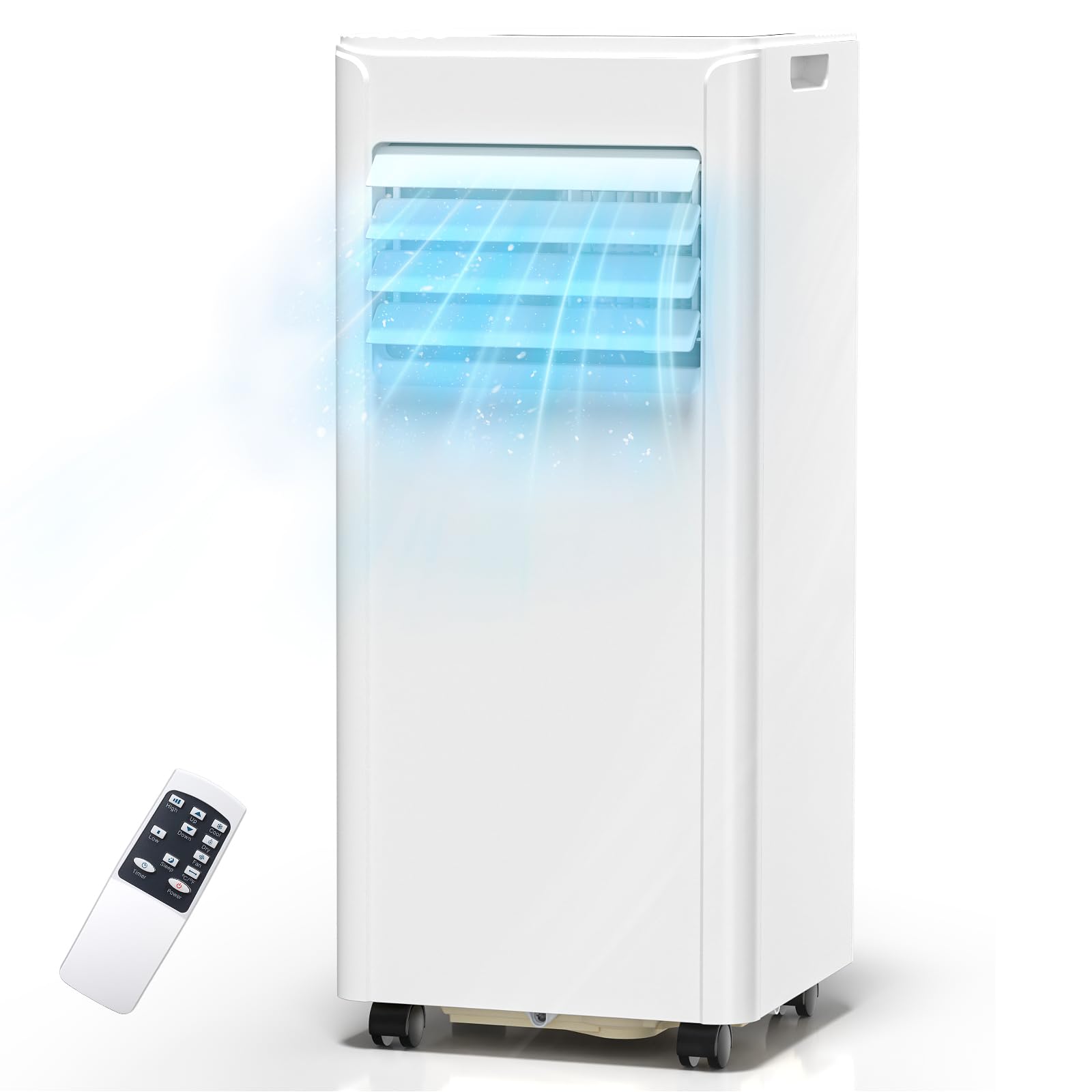 ZAFRO 10000 BTU Portable Air Conditioner Cools up to 450 Sq. Ft., Remote Control, LED Display, 3-in-1 Modes Portable AC Units wi