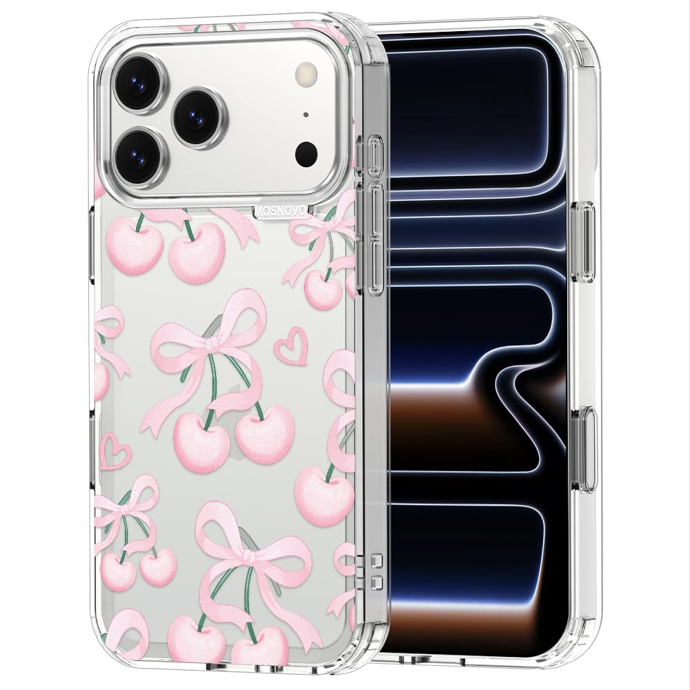 MOSNOVO for iPhone 17 Pro Max Case, Shockproof Military-Grade Protection 6.6ft Drop Tested, Camera Control, Clear Phone Case for