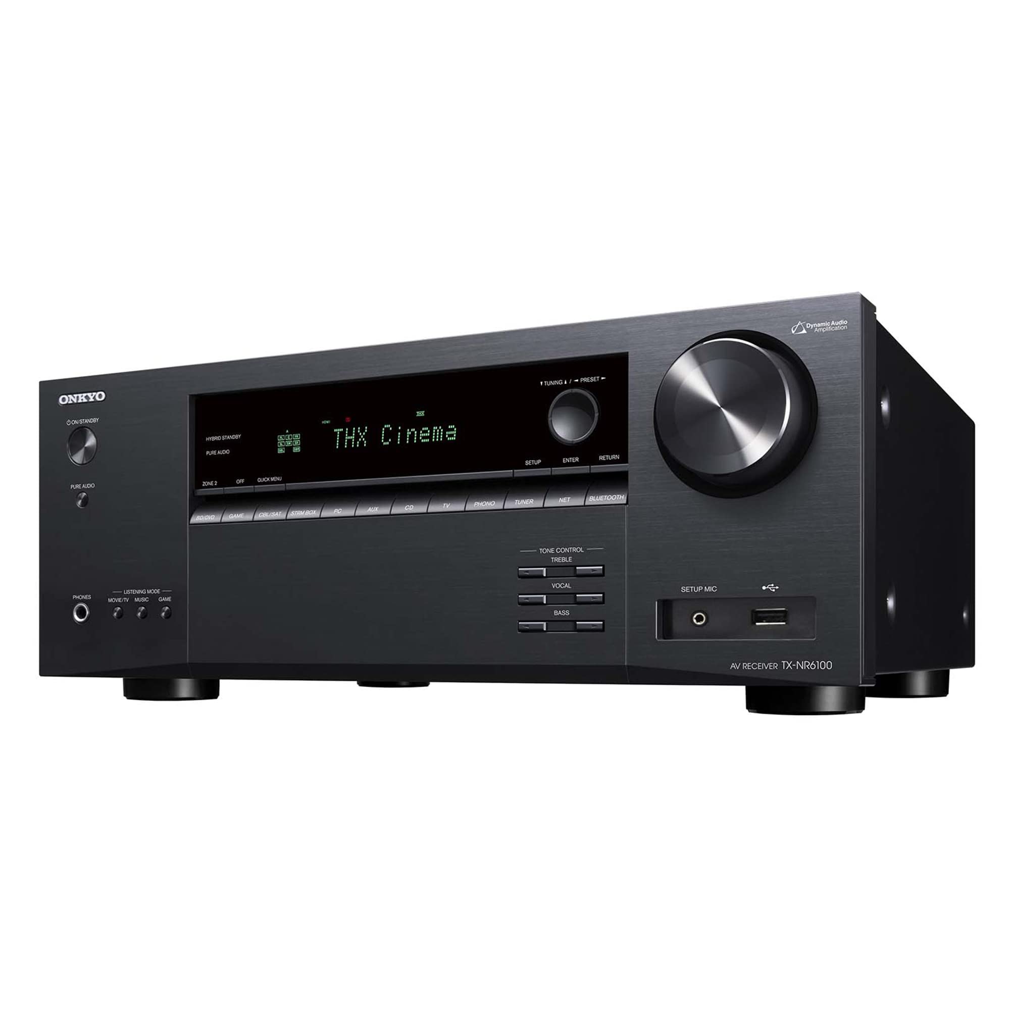 Onkyo Tx Nr6100 7.2 Channel 8K Smart Av Receiver   Thx Certified, Works With Sonos Certified, And Ultimate 4K Gaming Experience