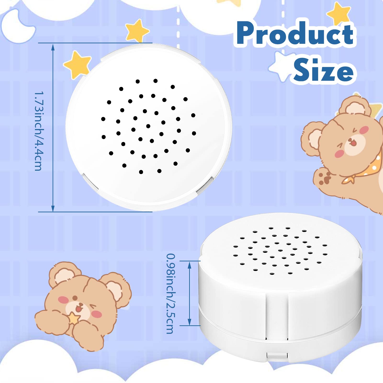 Fabbay 20 Pieces 20 Second Voice Recorder For Stuffed Animal, Sound Recorder Box Recordable Button Module Recording Device Recor