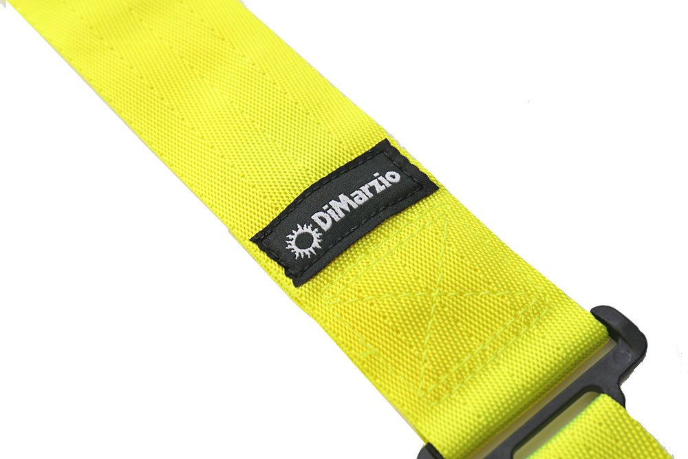 Dimarzio Nylon Cliplock Neon Guitar Strap Yellow