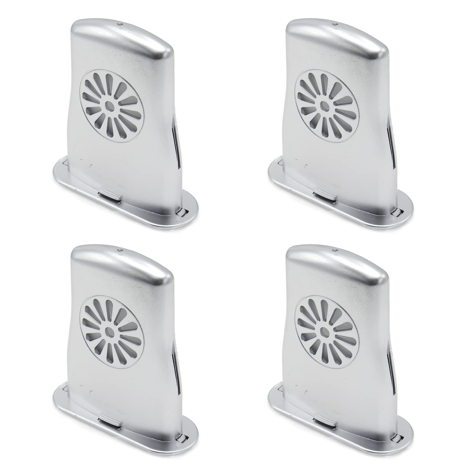 Cheerock 4Pcs Silver Guitar Soundhole Humidifier Silent Running Guitar Maintenance Tool for Acoustic Guitar