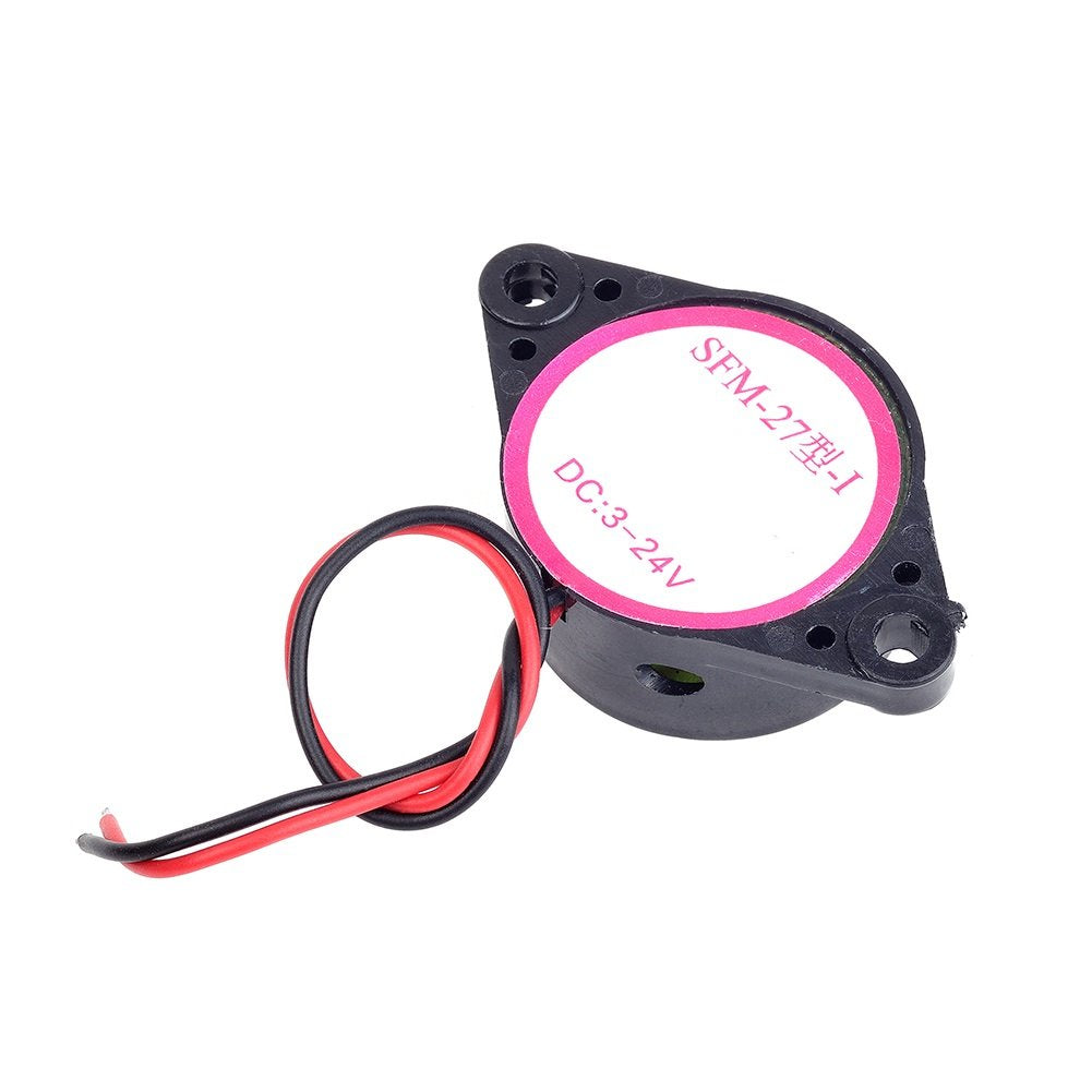 Cylewet 5Pcs Sfm 27 Dc 3 24V Electronic Buzzer Alarm Sounder Continuous Sound Beep (Pack Of 5) Cyt1083