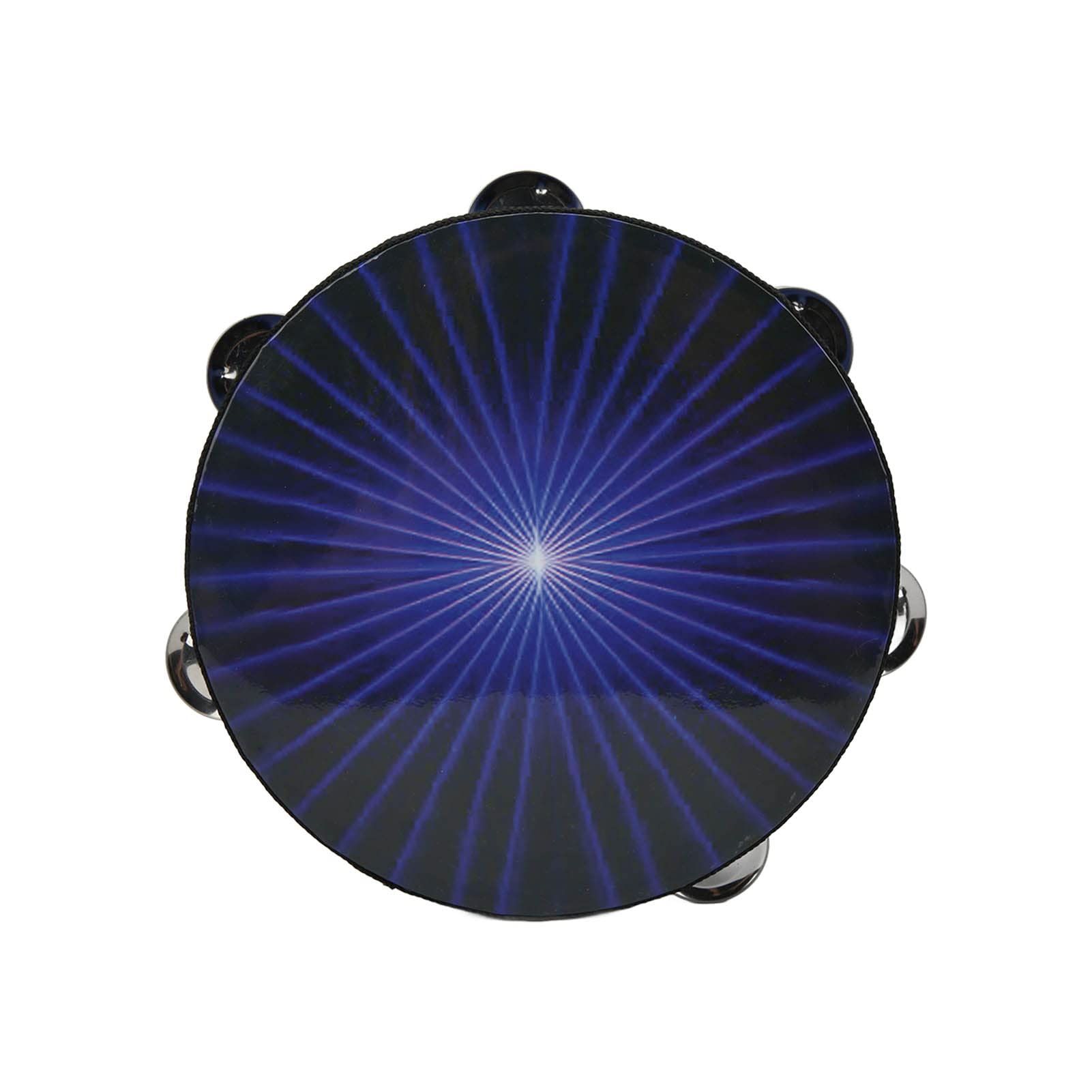 Percussion Jingles, Birch Pretty Sound Instrument Hand Tambourine Blue for Karaoke for Party