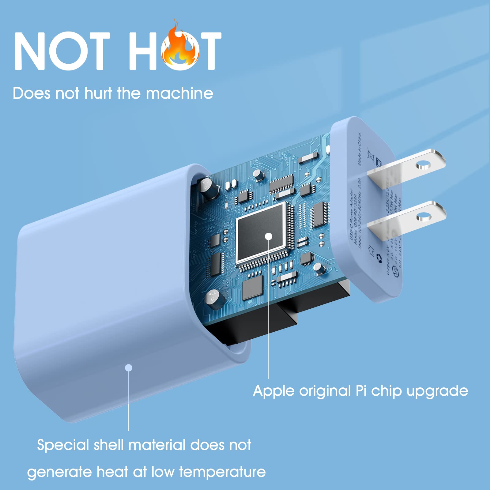 4Pack Usb C Charger Block, Igenjun 20W Usb C Charger Wall Charger Pd 3.0 Plug Box Type C Brick Cube, Compact Usbc Power Adapter