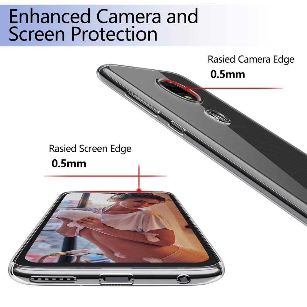 Snosho For Moto G7 Slim Case,Thin Tpu Silicone Soft Flexible Skin Gel Anti Scratch Shockproof Protective Cases Cover For Motorol