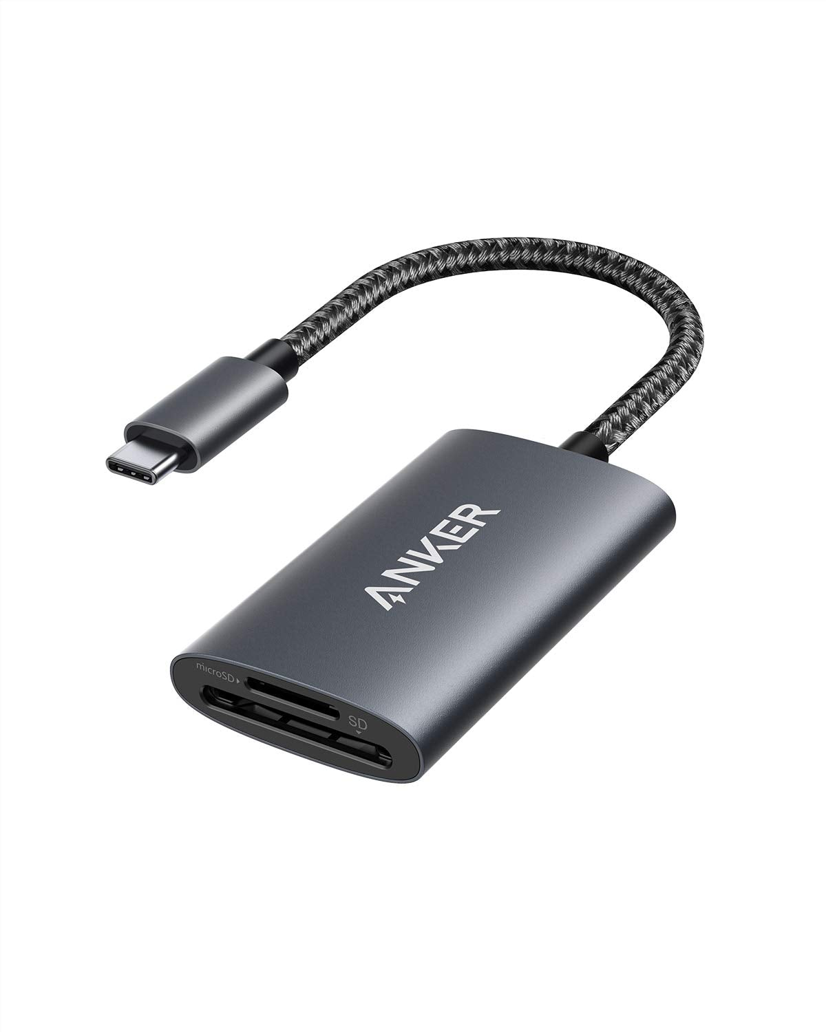 Anker Usb C Sd 4.0 Card Reader, Powerexpand+ 2 In 1 Memory Card Reader, For Sdxc, Sdhc, Sd, Mmc, Rs Mmc, Micro Sdxc, Micro Sd, M