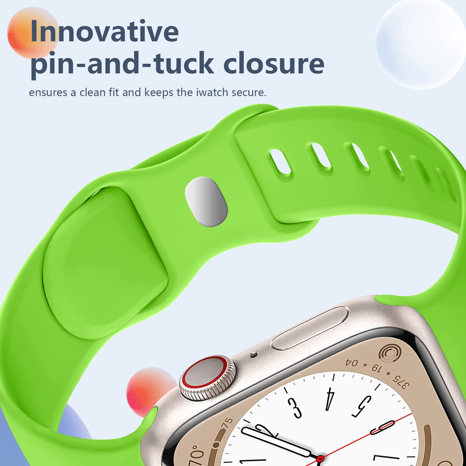 Daqin 8 Pack Silicone Band Compatible With Apple Watch Band 44Mm 45Mm 46Mm 49Mm 40Mm 38Mm 41Mm 42Mm Women,Sport Waterproof Strap