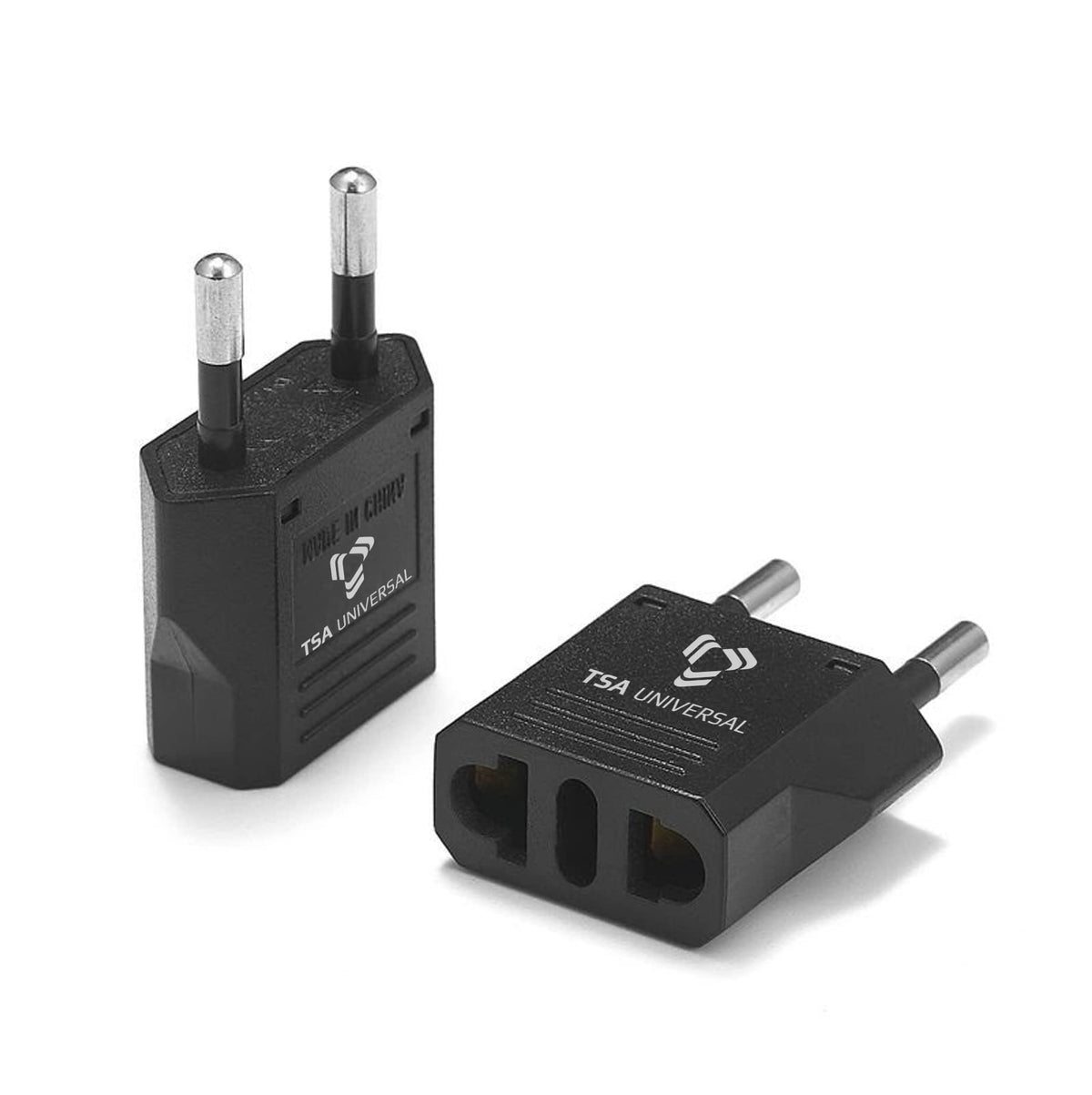 United States To Morocco Travel Power Adapter To Connect North American Electrical Plugs To Moroccan Outlets For Cell Phones, Ta