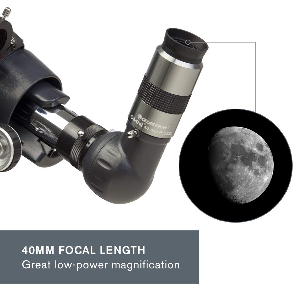 Celestron 93325 Omni Eyepiece (Silver/Black), 1.25''/40 Mm