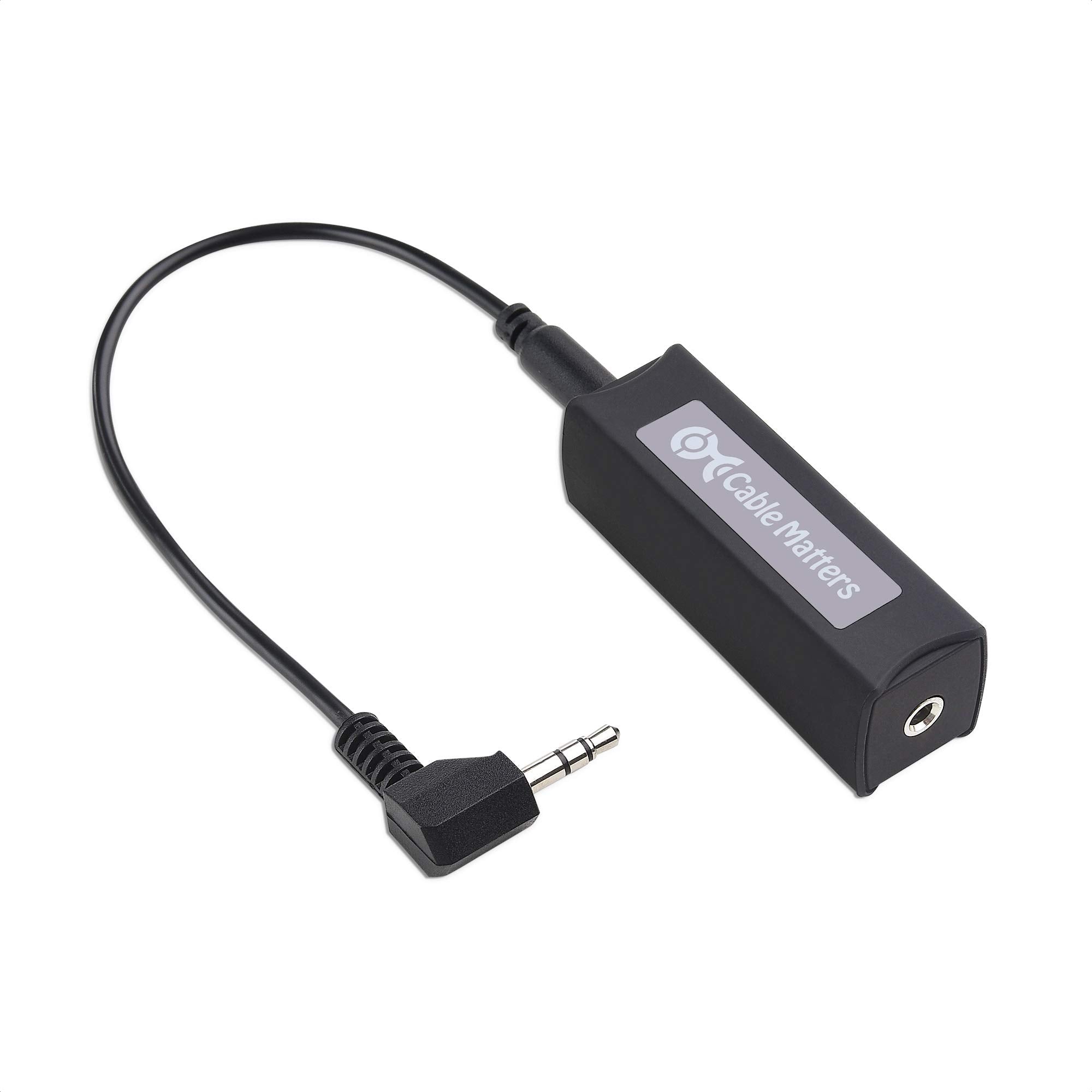 Cable Matters Ground Loop Isolator 3.5Mm Noise Isolator Hum Eliminator For Car Audio And More