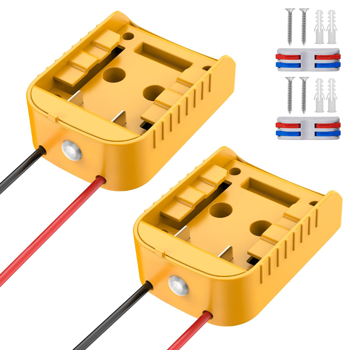 2 Packs Power Wheel Adapter Compatible With Dewalt 20V Battery   Overdischarge & Overcurrent Protection, Upgraded Power Wheel Ba
