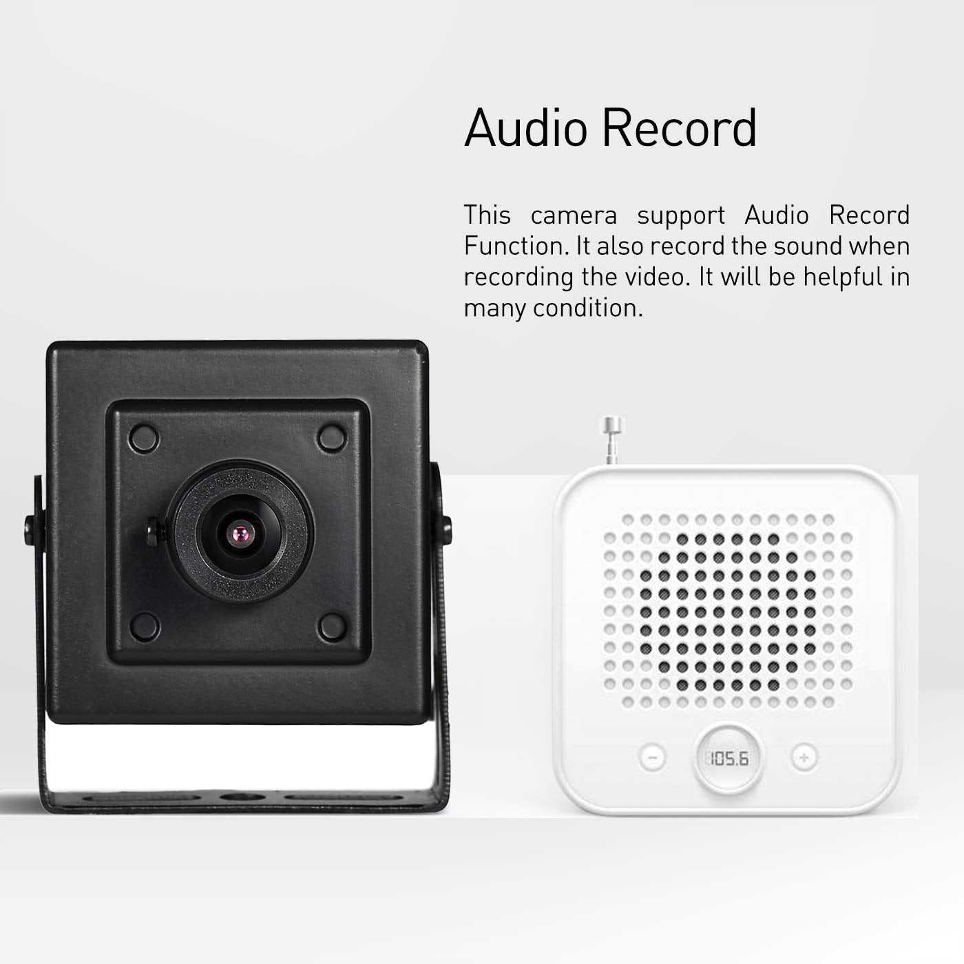 Revotech Indoor Mini Poe Ip Camera With Audio, Security Camera P2P Remote View Hd 3Mp Cctv Video Surveillance H.265/H.264 (I706