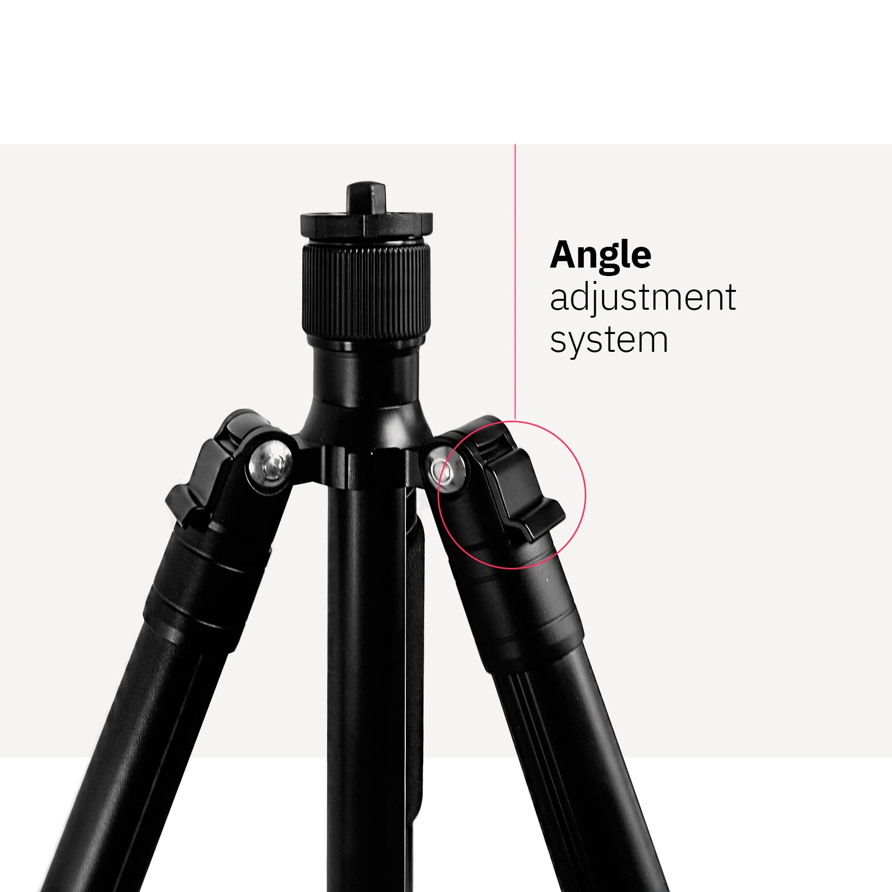 Matterport Portable Tripod Camera Stand, Extendable 62", Aluminum, Black, Model 360-00045, Universal Compatibility for All Cameras