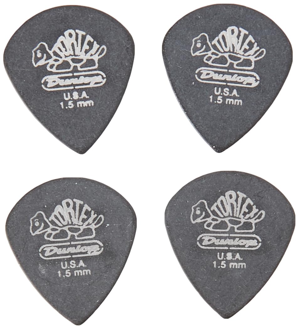 Dunlop 482P1.5 Tortex� Pitch Black Jazz Iii, 1.5Mm, 12/Player'S Pack