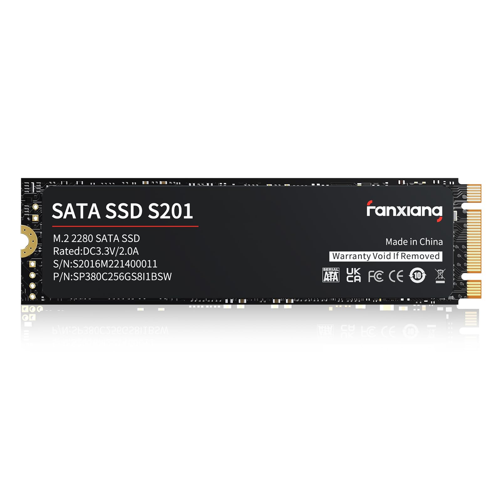 S201 2Tb Ssd, M.2 2280 Sata Iii 6Gb/S Internal Solid State Drive, Slc Cache For Speed Boost, Read Speed Up To 550Mb/Sec, Compati