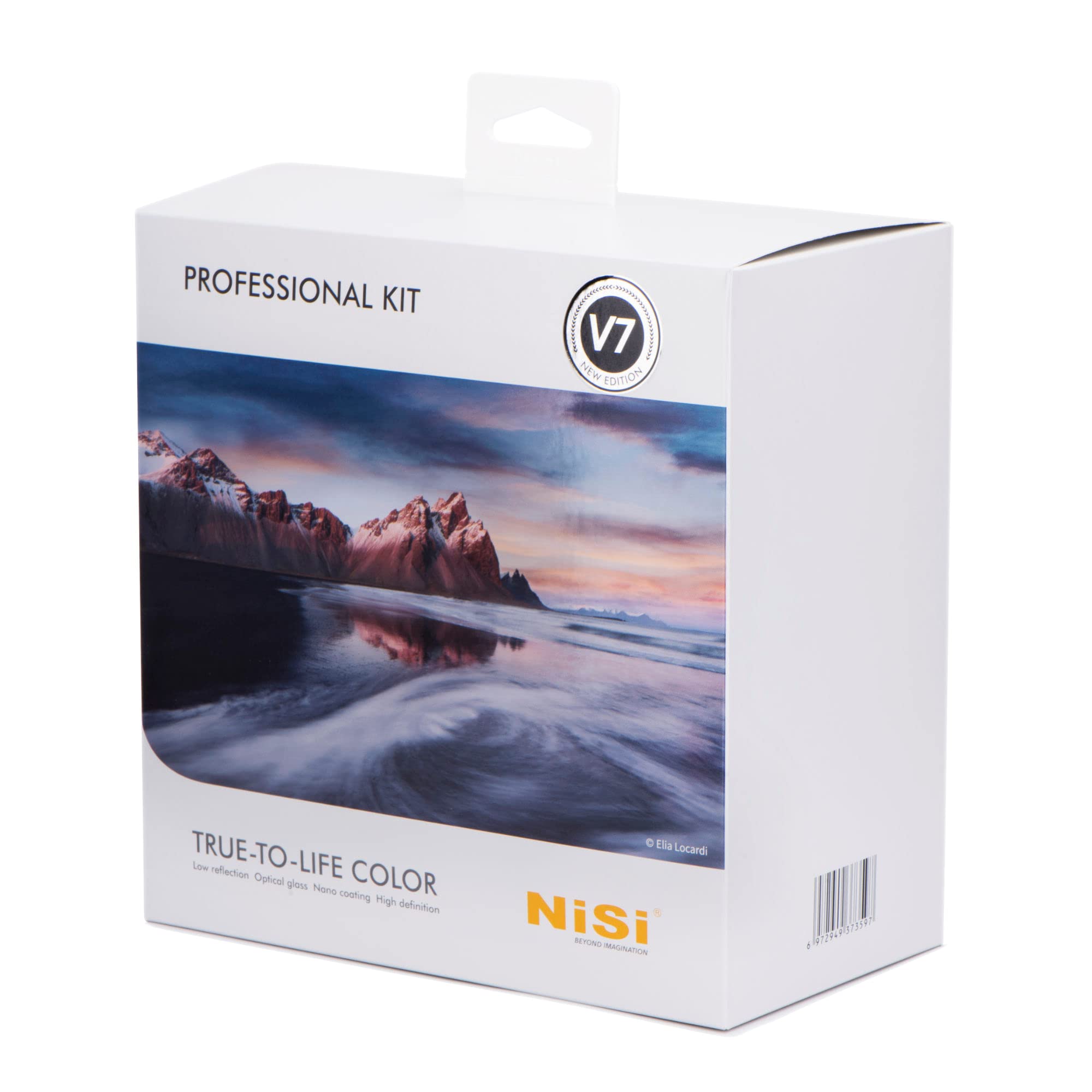 NiSi, V7 Professional Kit - 100mm Square Filter Holder, 82mm Ring, True Color CPL, 3 Adapter Rings - 3-Stop Soft, Medium & Rever
