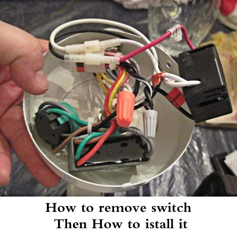 Akahttbn Ceiling Fans Switch Zing Ear Ze 268S6, 3 Speed 4 Wire Pull Chain Cord Appliances Switch Speed Control Replacement Parts