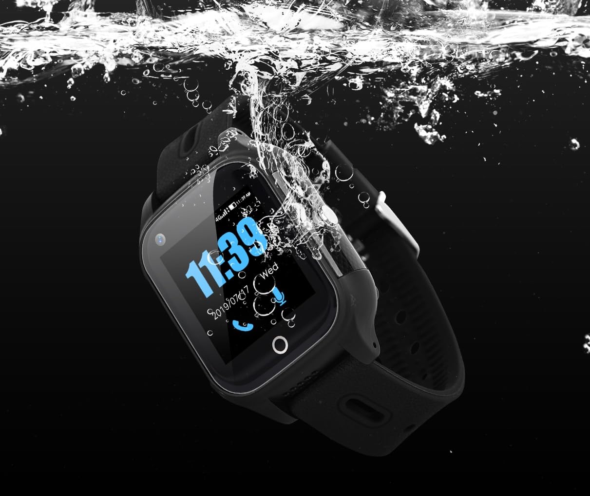 Smart Health Watch - No Contracts - One-Time Cost - No Monthly Fee - Fall Detection - Medical Alert Watch - Waterproof - Take It