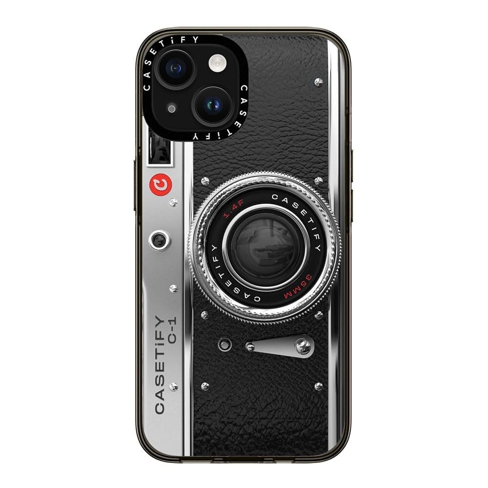 Casetify Compact Case For Iphone 15 Pro [2X Military Grade Drop Tested / 4Ft Drop Protection]   Camera Case   Classic   Clear Bl