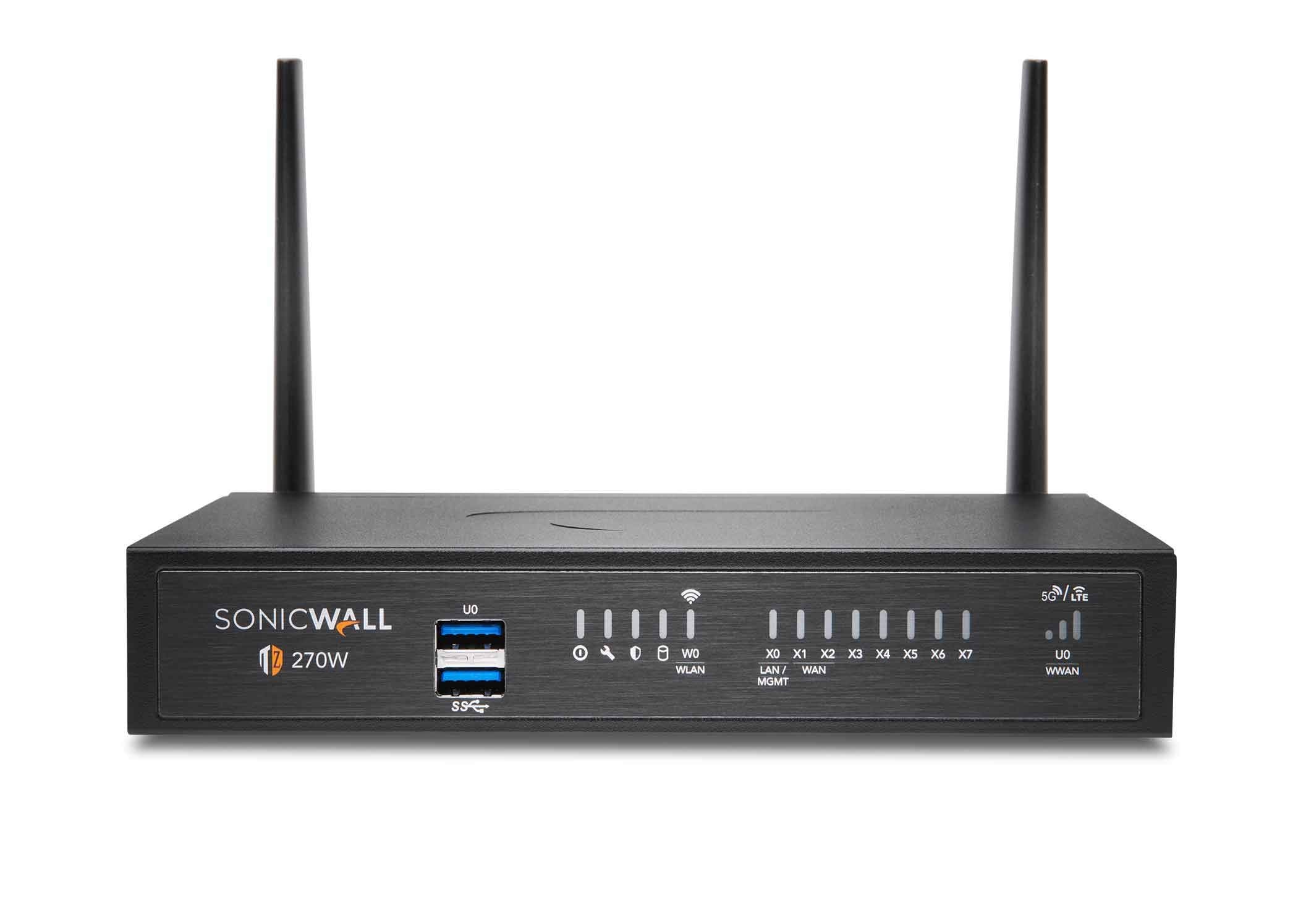 Sonicwall TZ270W Secure Upgrade Plus - 3YR Threat Edition (02-SSC-7323) | TZ270W Wireless Network Security Appliance with 3 Year