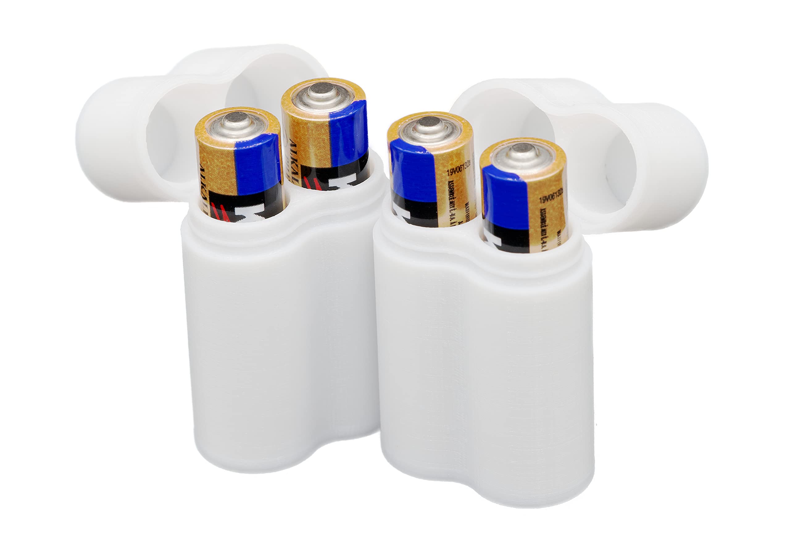 Protect Your Power   Slimline Aaa Battery Case, Soft Durable Material   Pack Of 2 (Holds 2 Batteries)