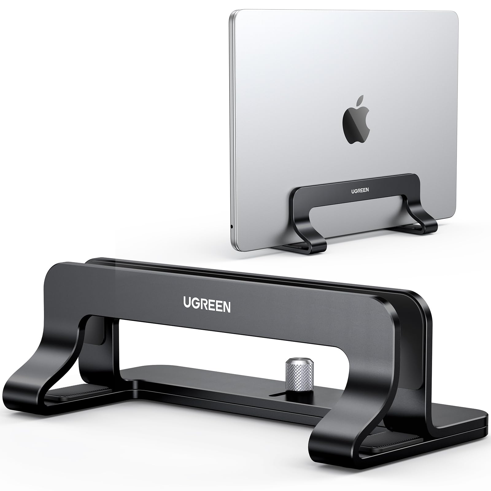 Ugreen Vertical Laptop Stand Dock Aluminum Compatible With Macbook Pro, Macbook Air Laptop Holder For Desk Vertical Adjustable F