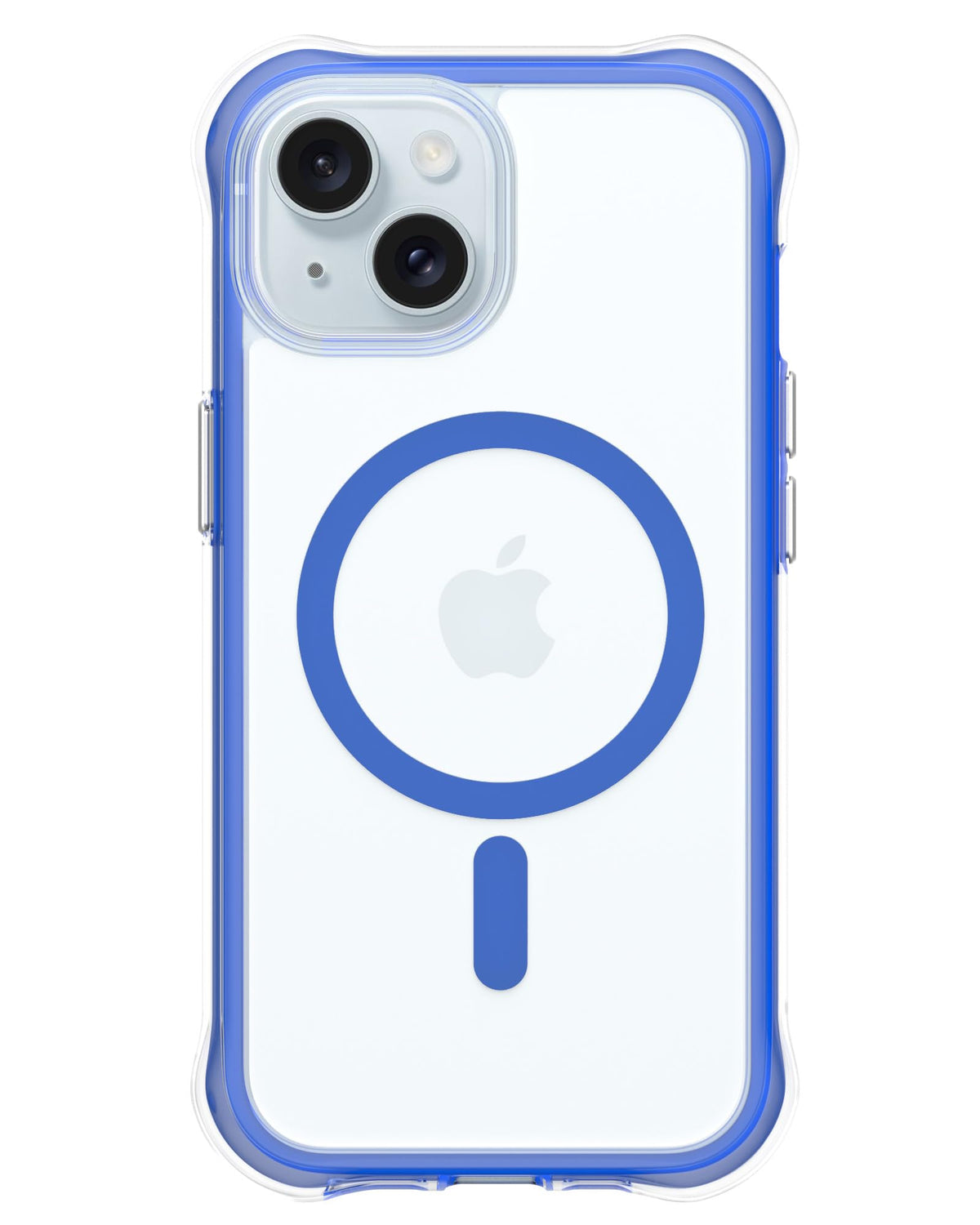 Ornarto Air Case For Iphone 15 Clear, Compatible With Magsafe, Military-Grade Drop Protection Cover With Built-In Air-Blue