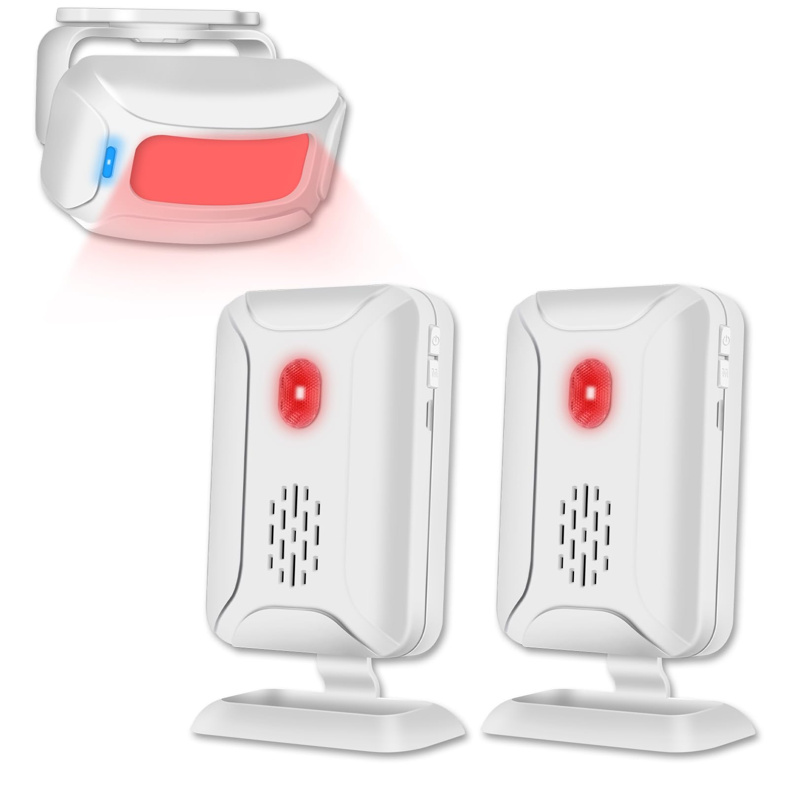 Greencycle Door Sensor Chime, Motion Detector Alarm, Commercial Door Bells For Business Entry, Home Security Alert (918 Feet, 36