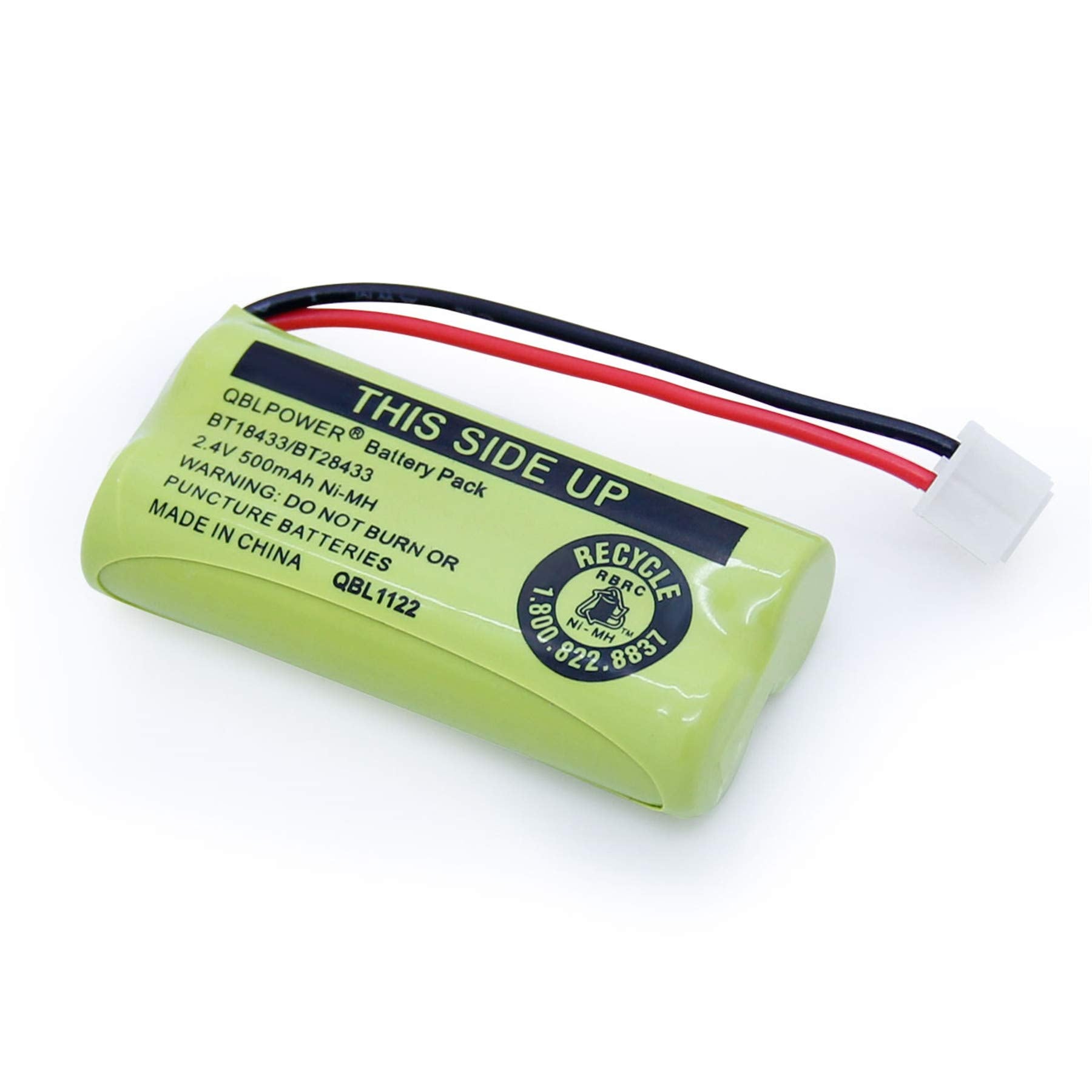 Qblpower 2.4V Rechargeable Battery Compatible With At&T Vtech Phones Bt18433 Bt184342 Bt28433 Bt284342 Bt 8300 Batt 6010 Bt1011