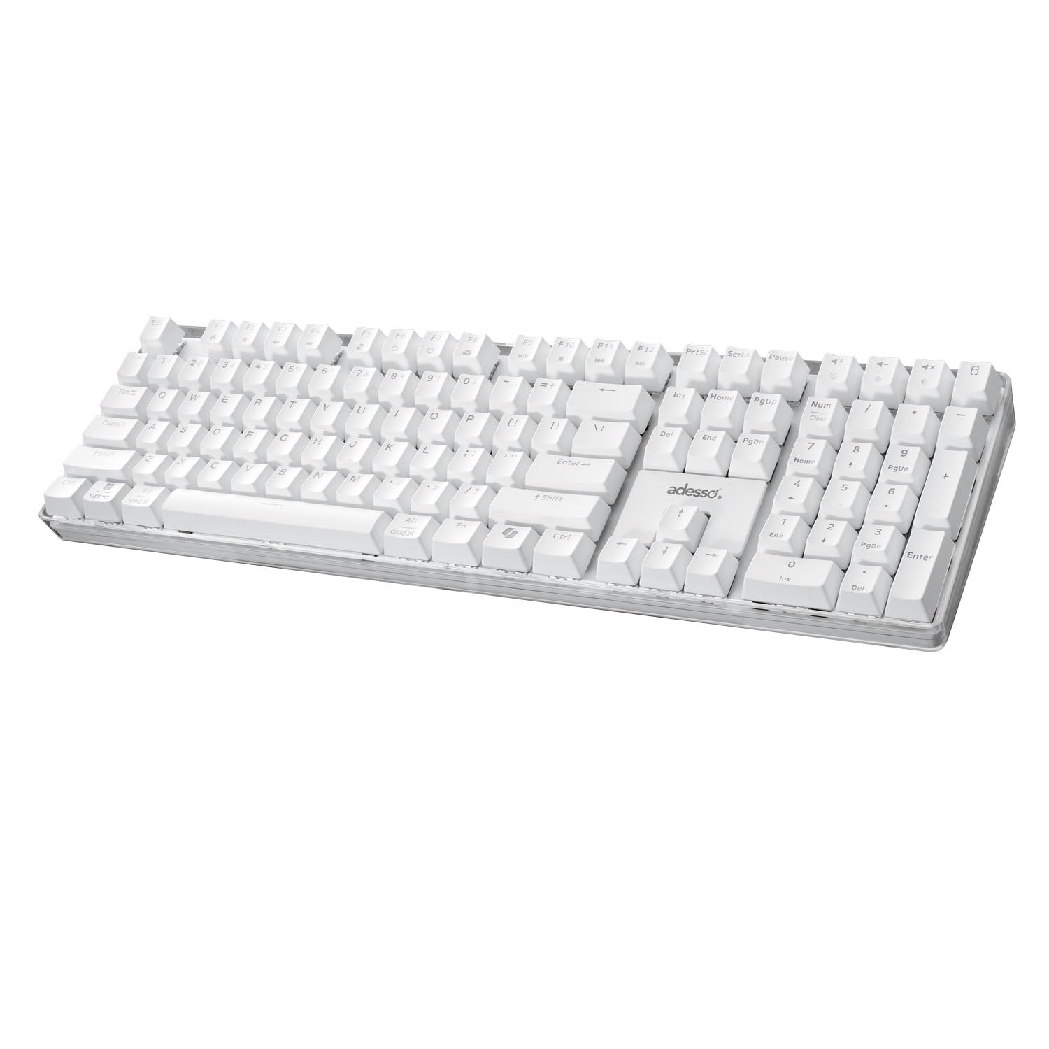 Multi-Os Illuminated Mechanical Keyboard With Copilot Ai Hotkey