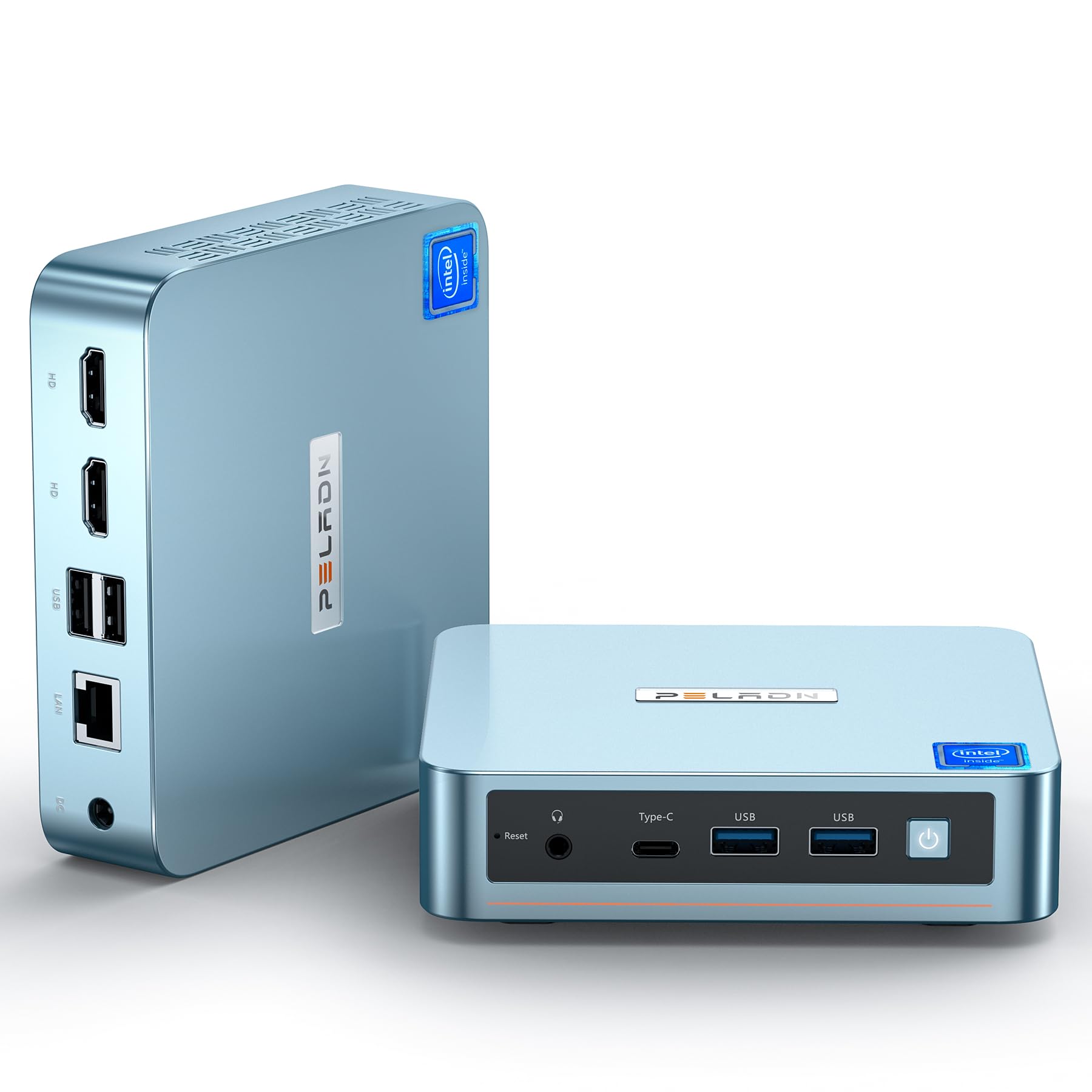 Peladn N95 Mini Pc, Intel 12Th Gen Alder Lake  N95(Up To 3.4Ghz), 16Gb Ddr4 3200Mhz Ram 512Gb M.2 Pcie Ssd, Desktop Computer Sup