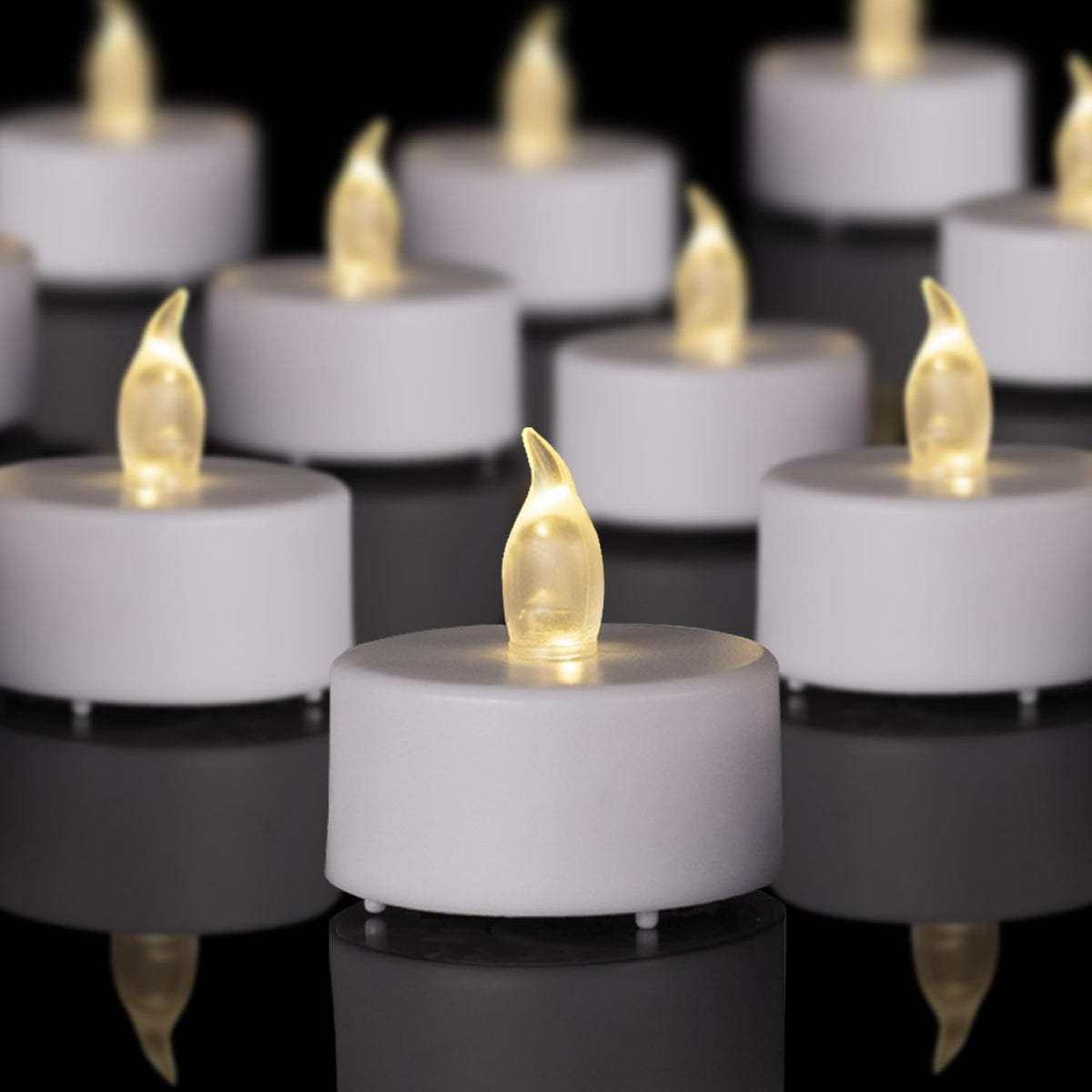 Punpuba Led Tea Lights Flameless Candles  150Pack Tealight Candle Realistic And Bright Flickering Long Lasting 200Hours For Holi