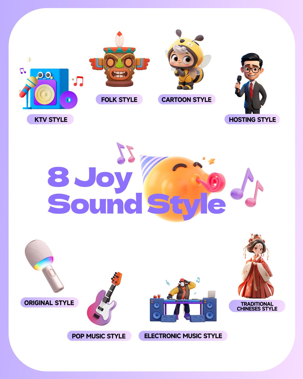 Wireless Bluetooth Karaoke Microphone, 5 In 1 Portable Handheld Mic Speaker With Dynamic Lights, Karaoke Microfono For Car Trave