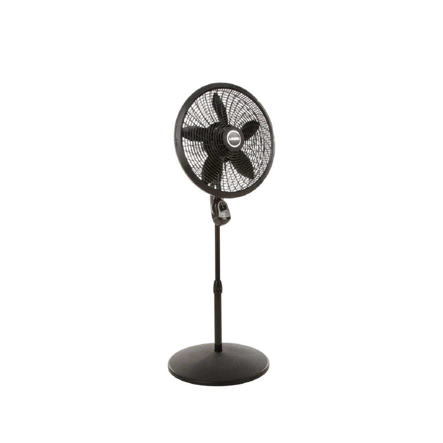 Lasko 18 in. Cyclone Pedestal Fan with Remote Control, Black