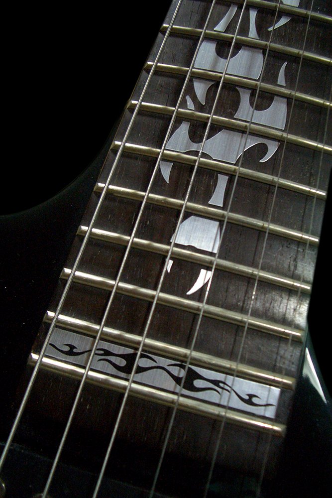 Jockomo Metallic Fireflame Guitar Inlay Sticker