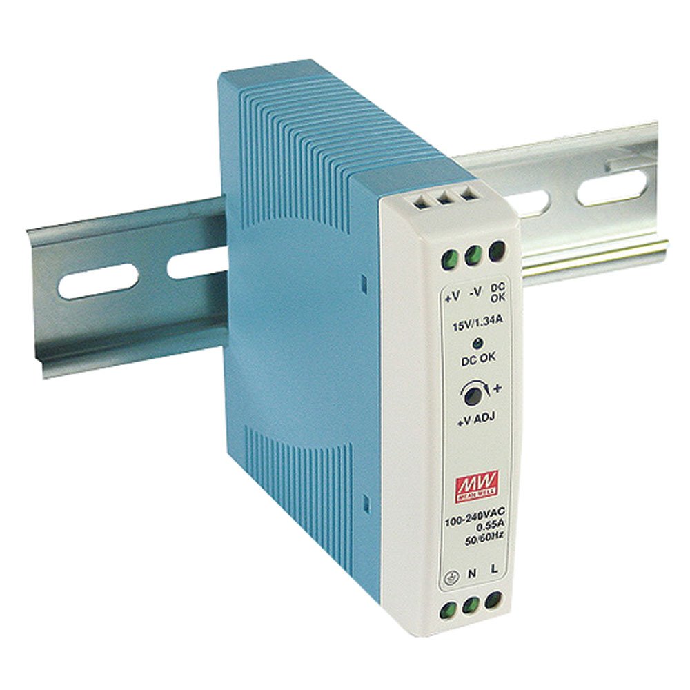Mean Well Mdr 20 5 Ac To Dc Din Rail Power Supply 5V 3 Amp 15W