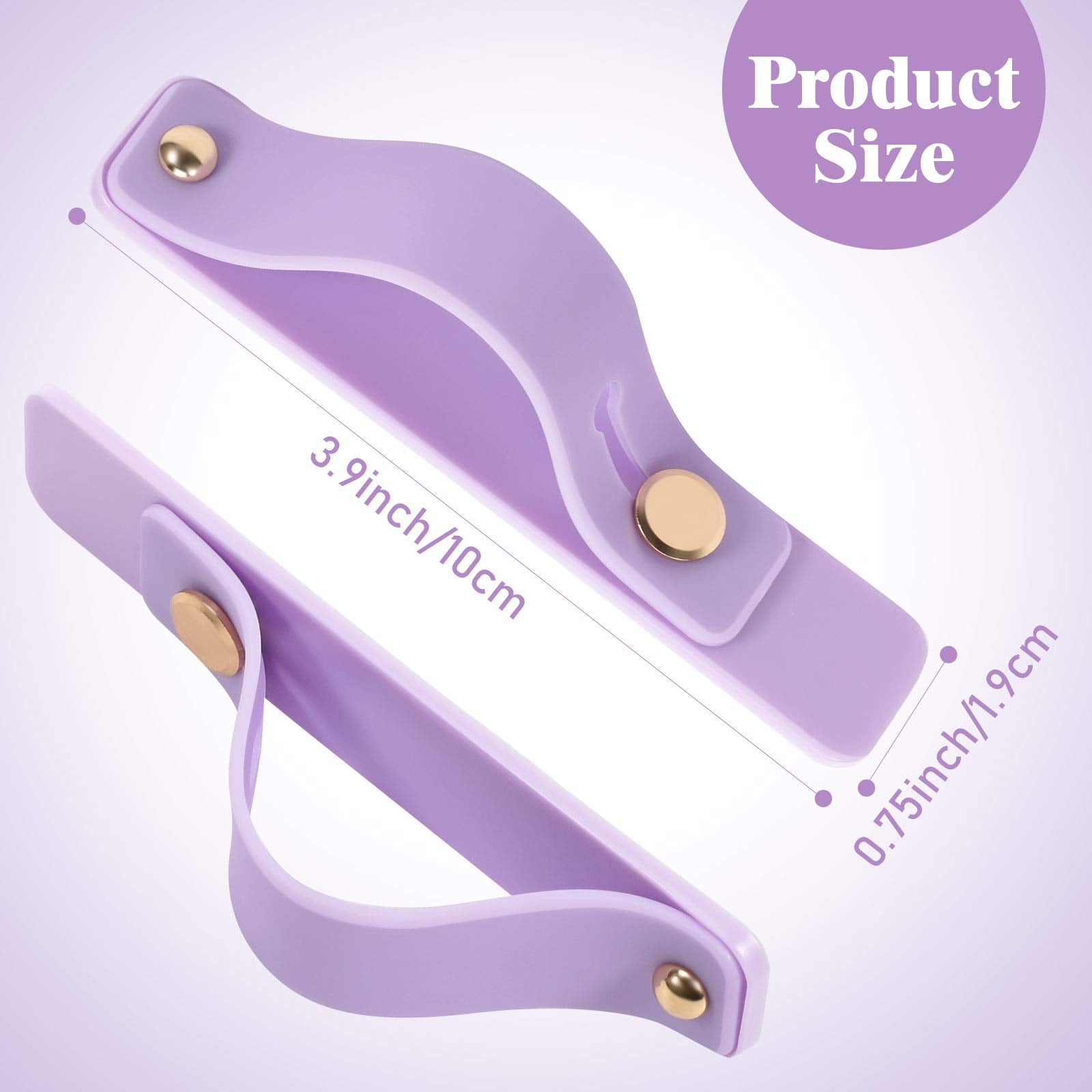 Weewooday 15 Pieces Phone Grip Strap Telescopic Finger Loop Finger Strap Holder Silicone Stretch Grip Stand For Most Mobile Phon