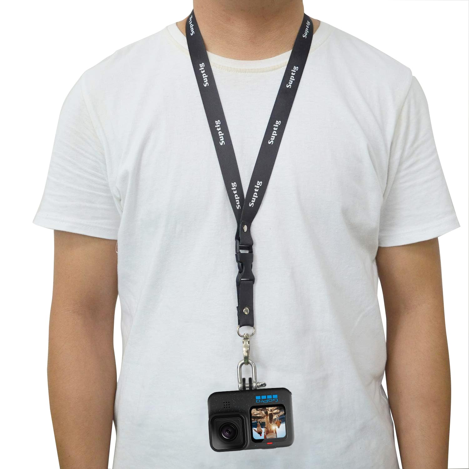 Suptig Neck Lanyard For Gopro Hero 13 Hero 12 Hero 11 Hero 10 Hero 9 Hero 8 Hero 7 Hero 6 5 4 Hero Session Gopro Max Gopro Fusio