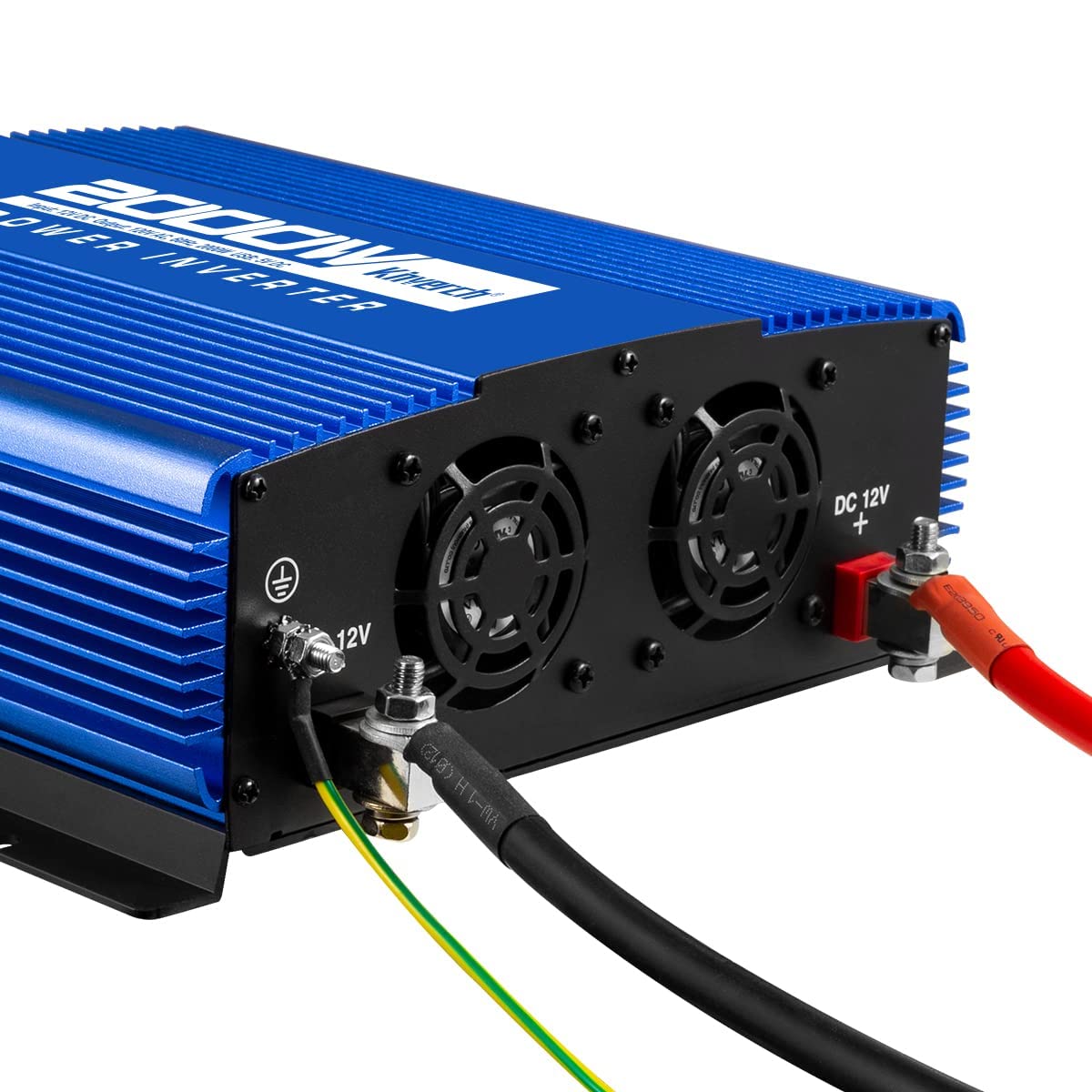 Kinverch 2000W Continuous/ 4000W Peak Power Inverter 3 Ac Outlets 12V To 110V Car Converter With Usb Port