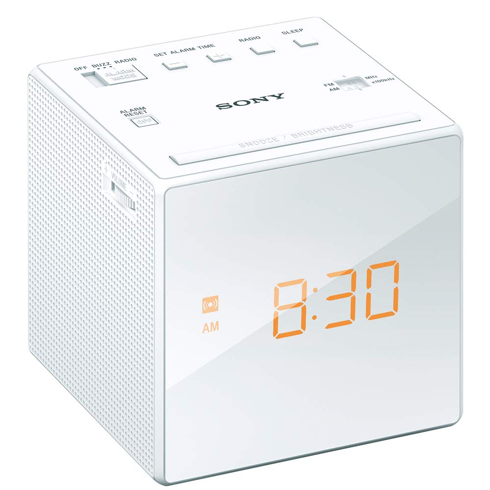 Sony Clock Radio Icf C1: Fm / Am / Fm Wide Corresponding Sleep Timer White Icf C1 W