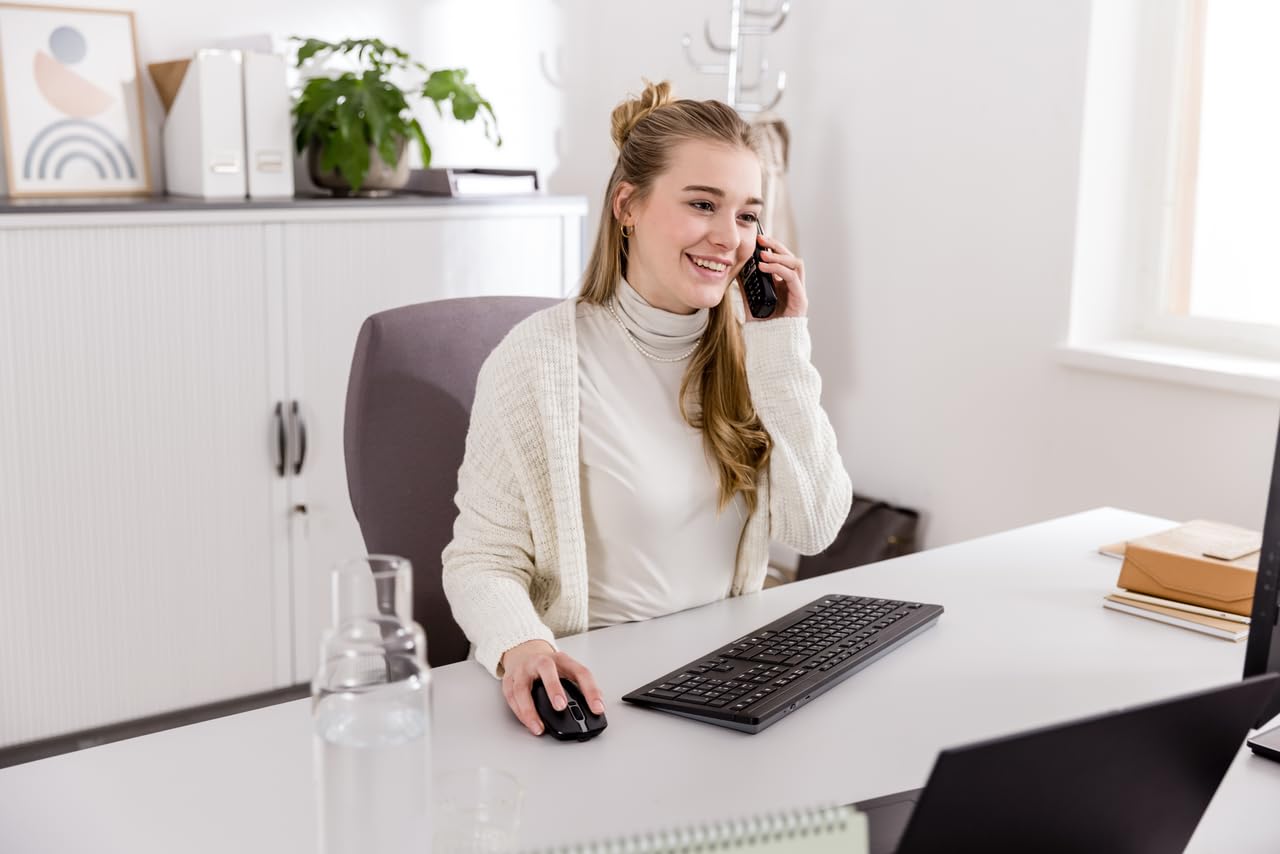 Cherry Stream Desktop Recharge Keyboard And Mouse Wireless Combo (Black)