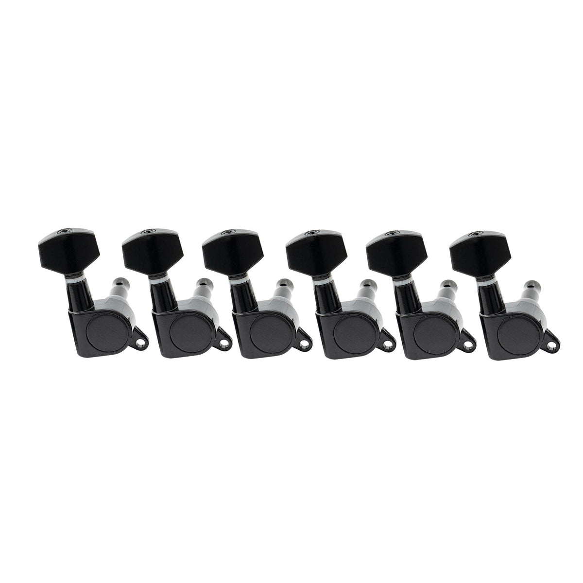 Musiclily 6 In Line Sealed Electric Guitar String Tuning Pegs Keys Machine Head Tuners Set Right Hand For Fender Strat Stratocas